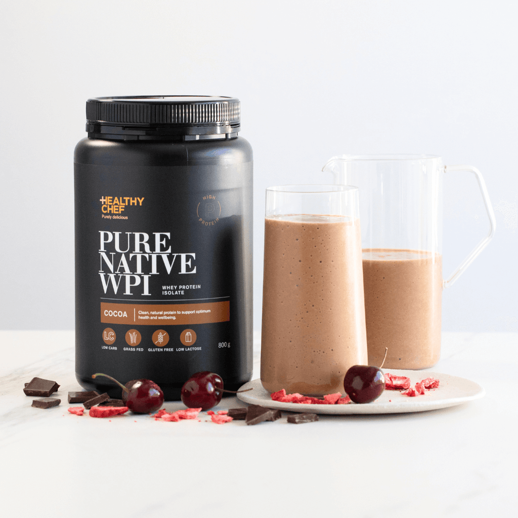 The Healthy Chef Pure Native Whey Protein Isolate Cocoa 800g