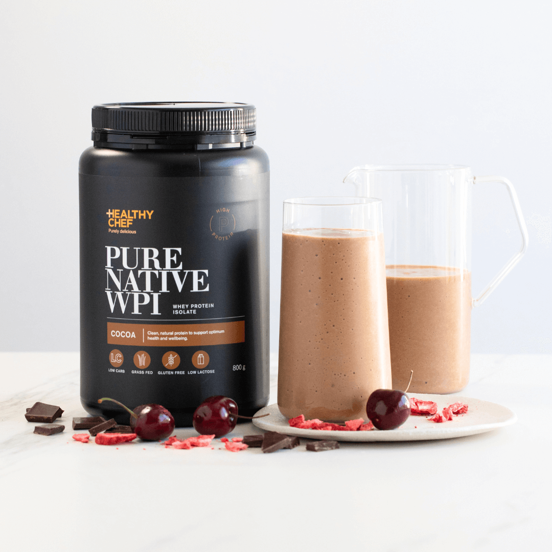 The Healthy Chef Pure Native Whey Protein Isolate Cocoa 800g