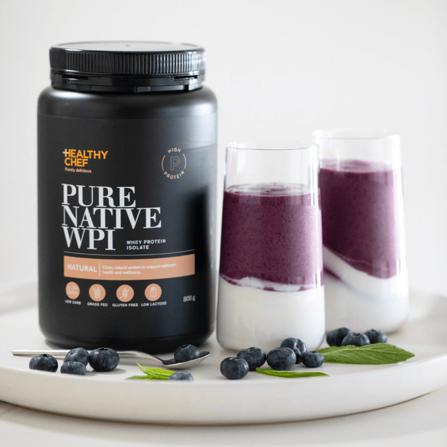 The Healthy Chef Pure Native Whey Protein Isolate Natural 800g