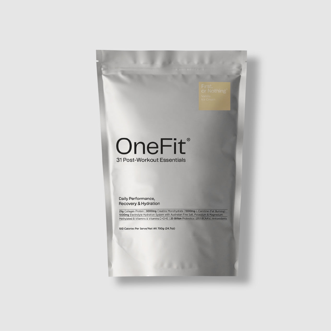 First Or Nothing OneFit Recovery Vanilla Icecream 700g