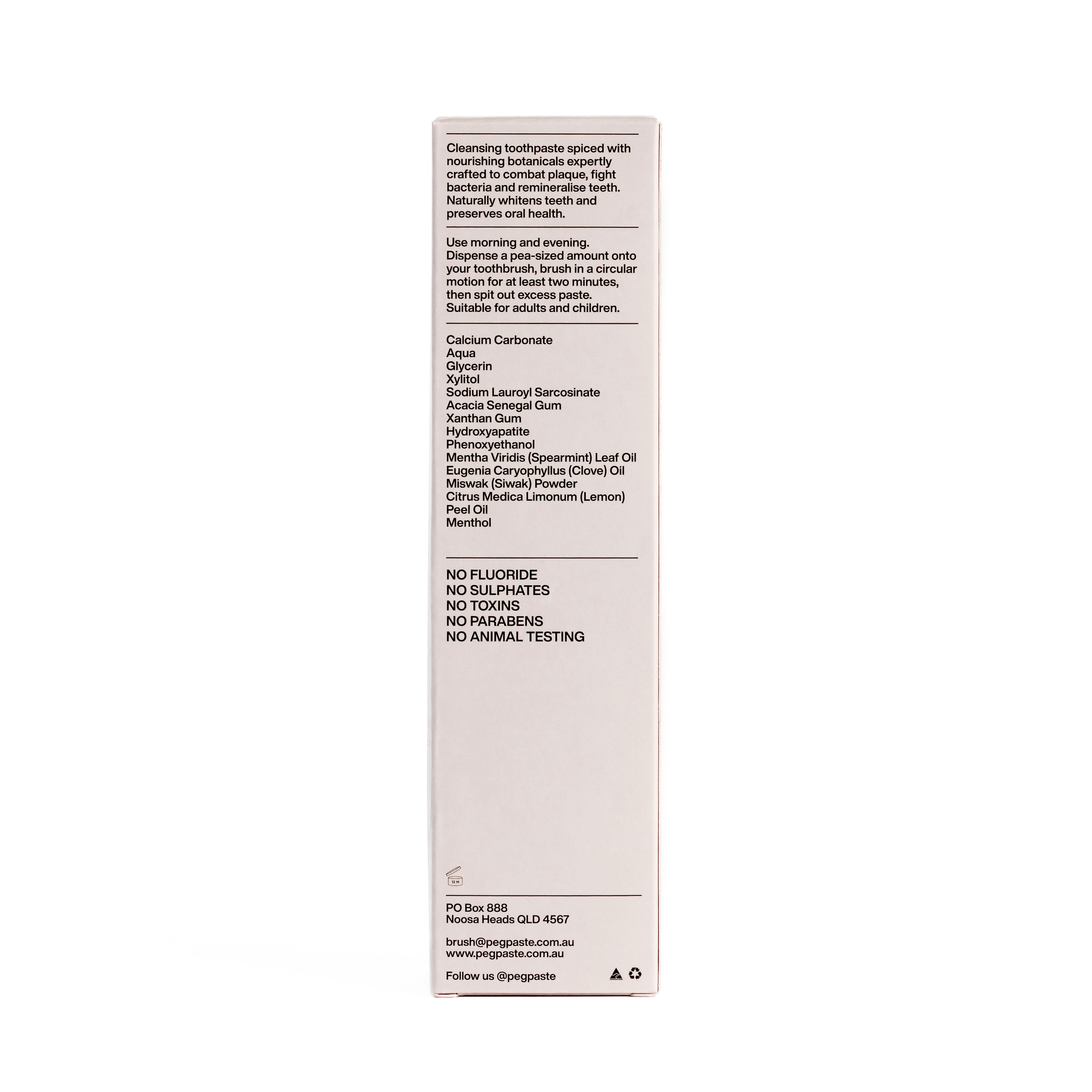 Peg Paste Toothpaste Sacred Clove 190g