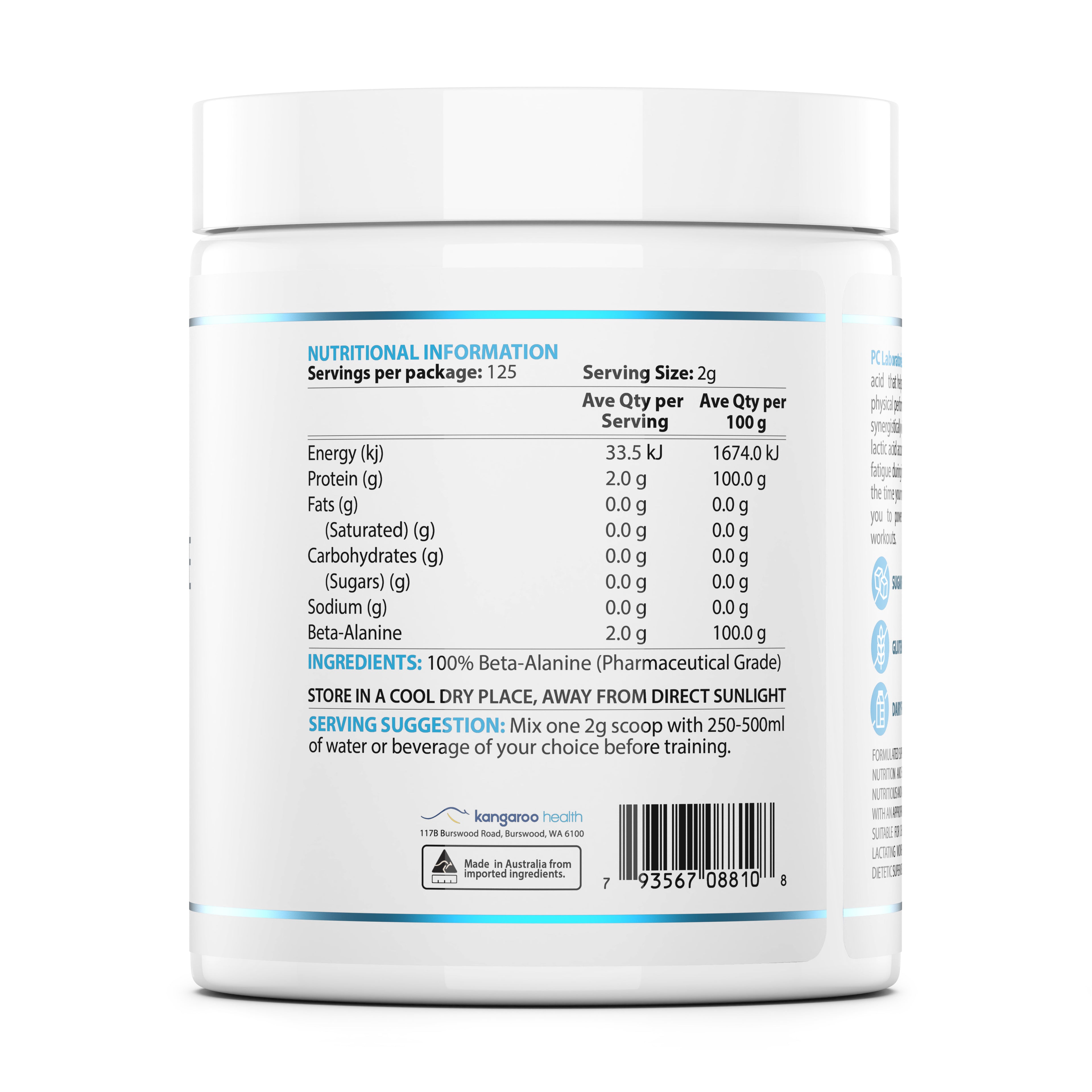 PC Laboratories Probeta Alanine Essential 250g