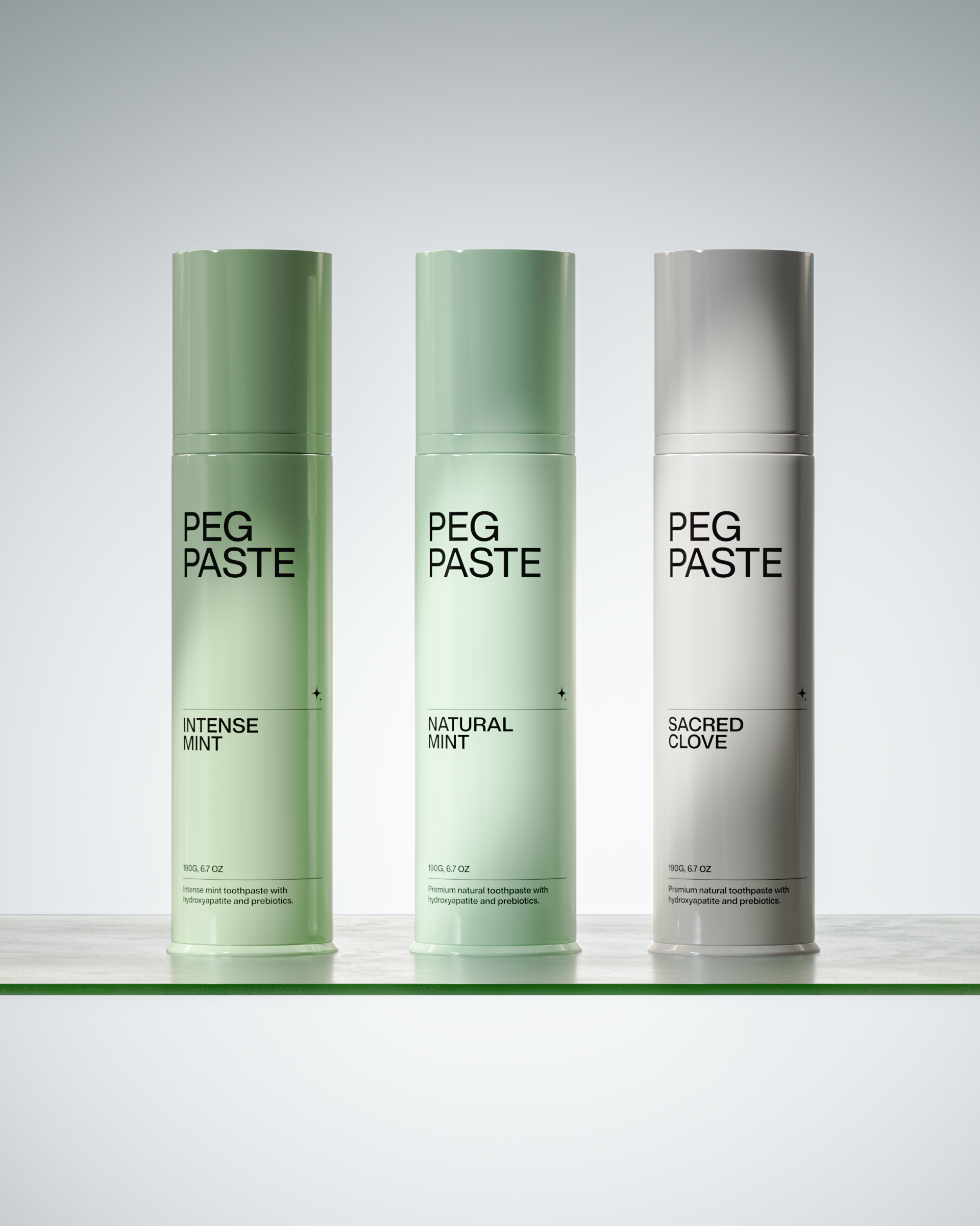 Peg Paste Toothpaste Natural Mint 190g