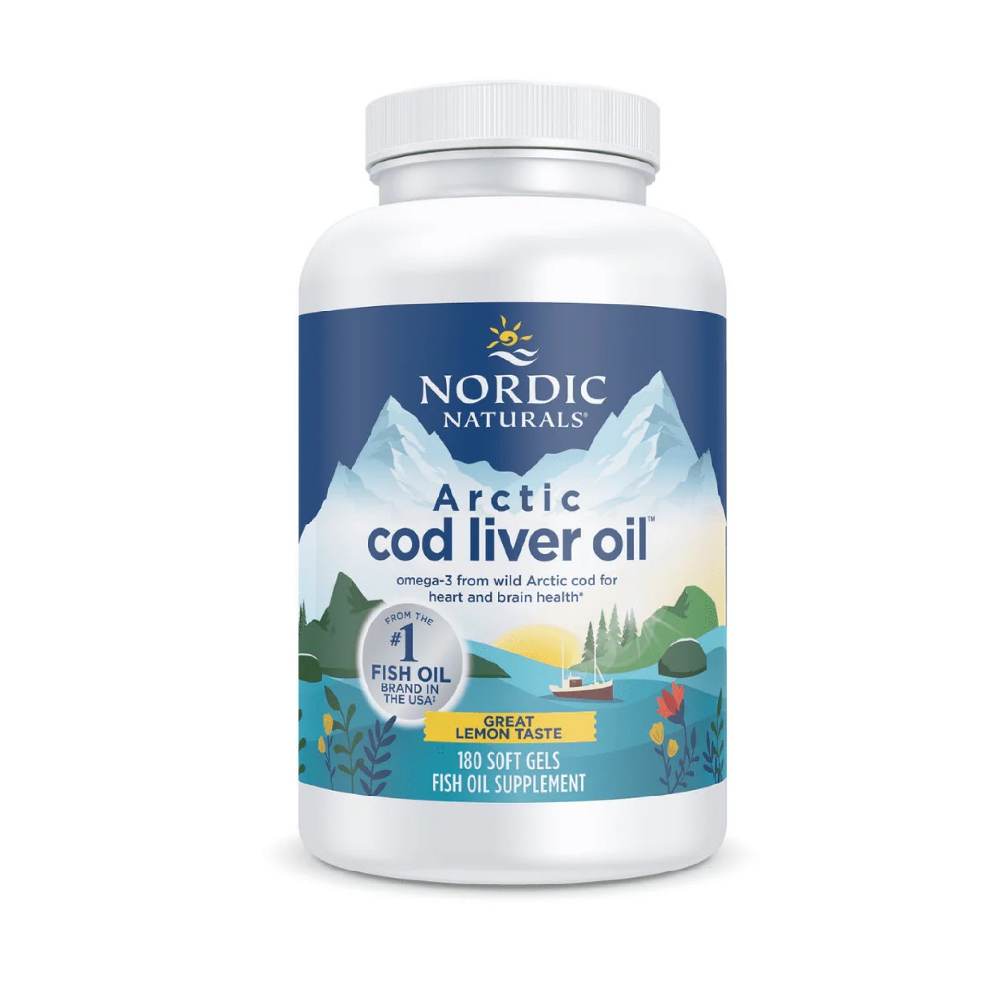 Nordic Naturals Lemon Arctic Cod Liver Oil 180 Caps