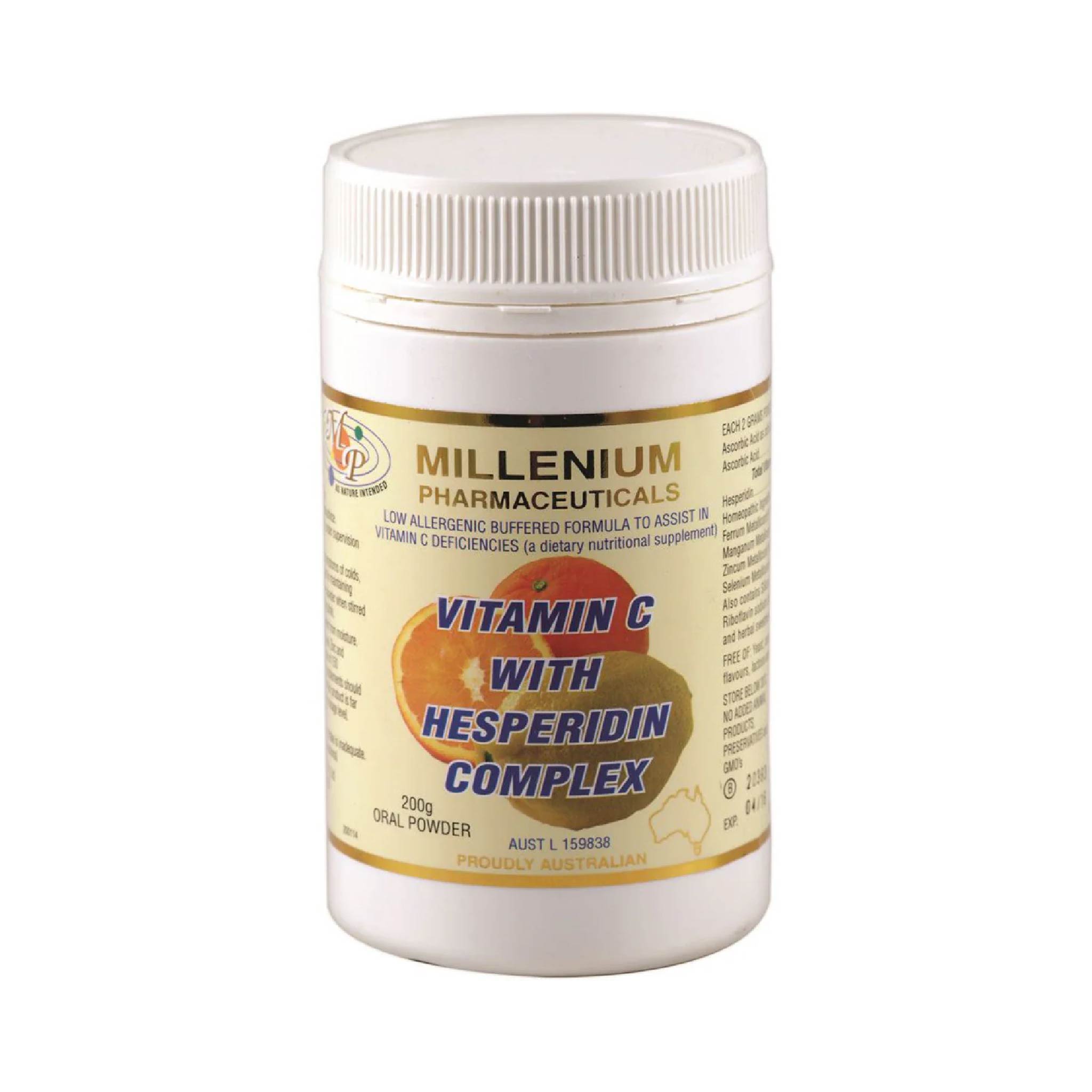 Millenium Vitamin C With Hesperidin Complex 200g