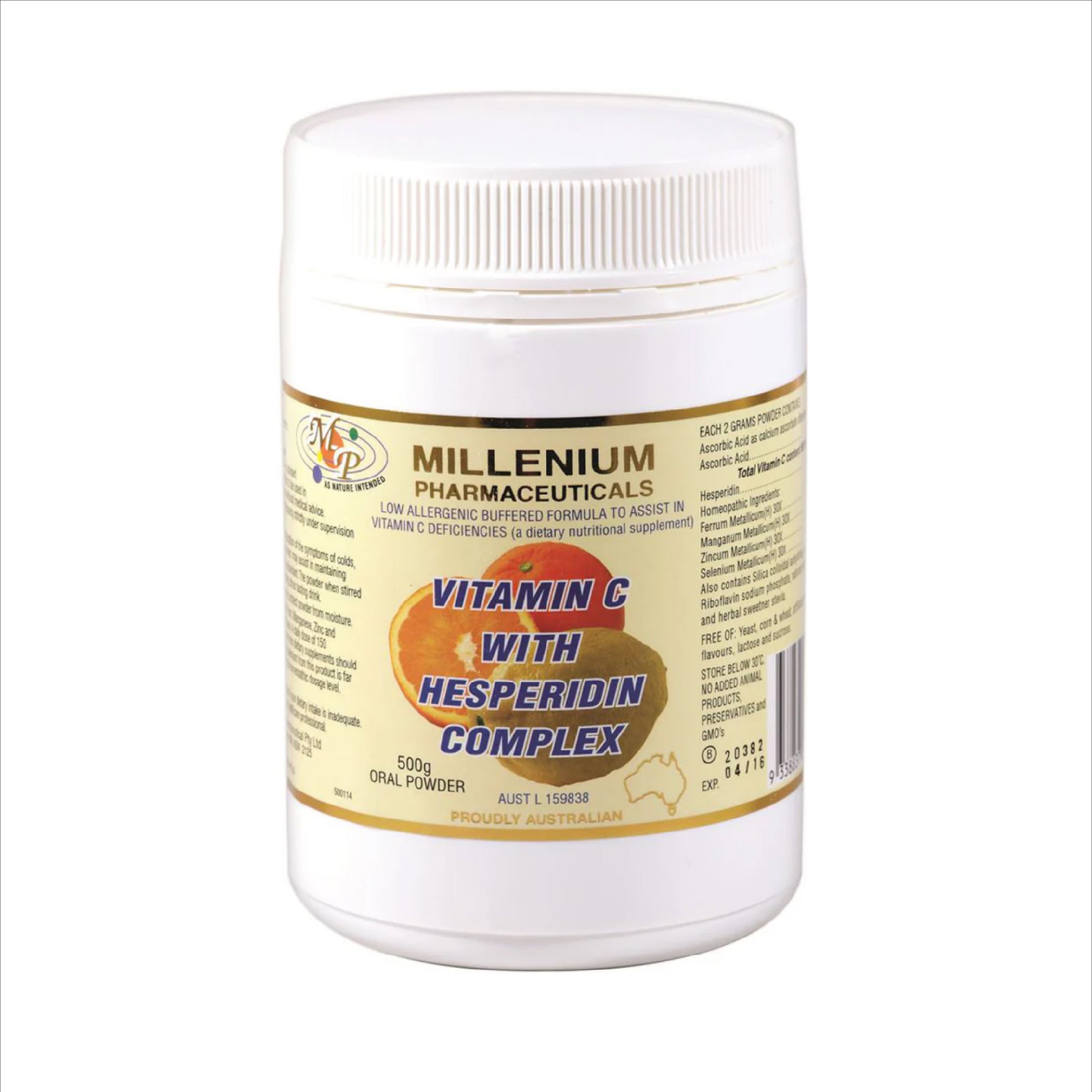 Millenium Vitamin C With Hesperidin Complex 500g