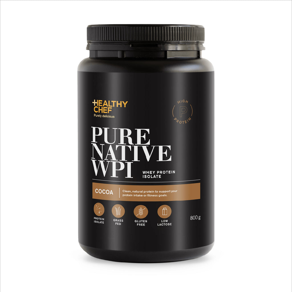 The Healthy Chef Pure Native Whey Protein Isolate Cocoa 800g