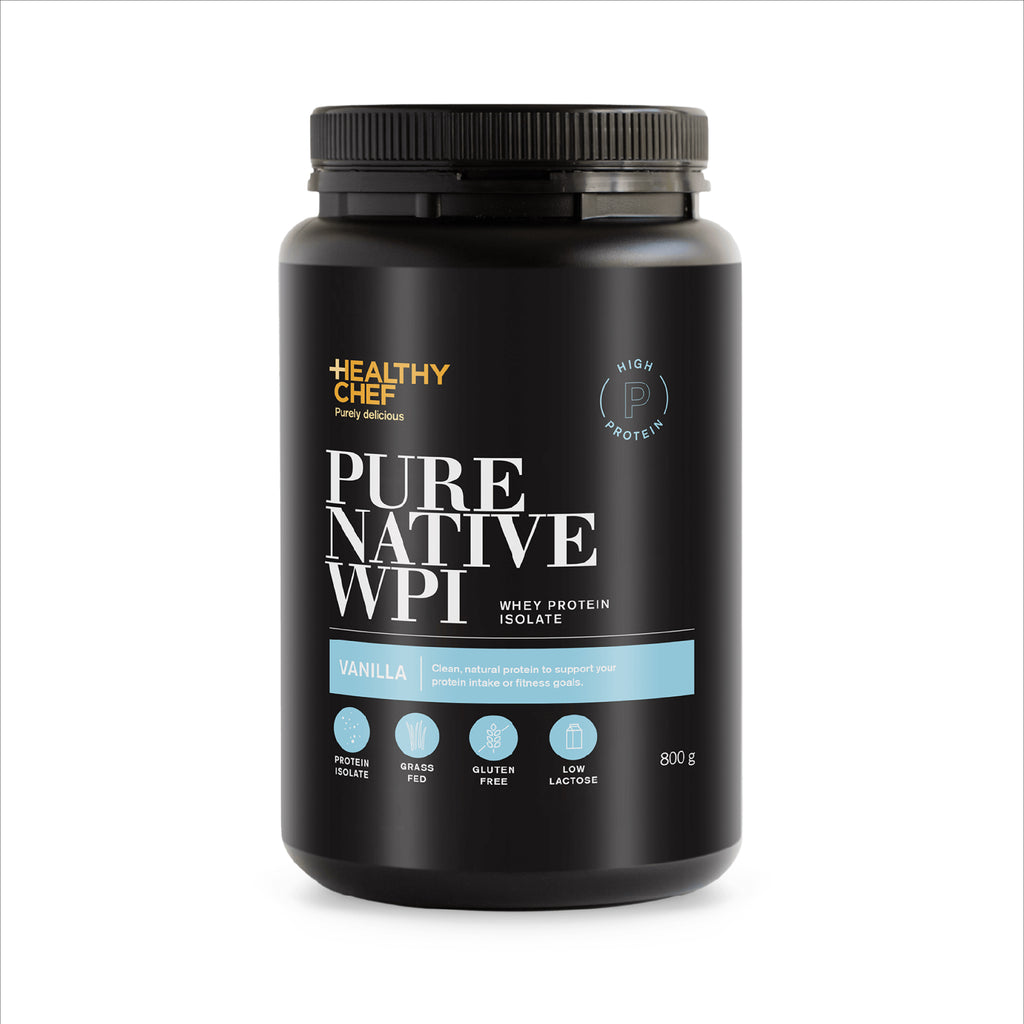 The Healthy Chef Pure Native Whey Protein Isolate Vanilla 800g
